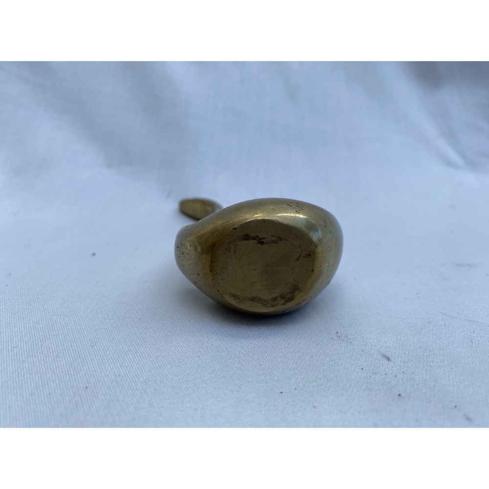 Vintage Mini Brass Swan‎ Figurine Golden Bird Statue Home Decor Collectible - Picture 2 of 2